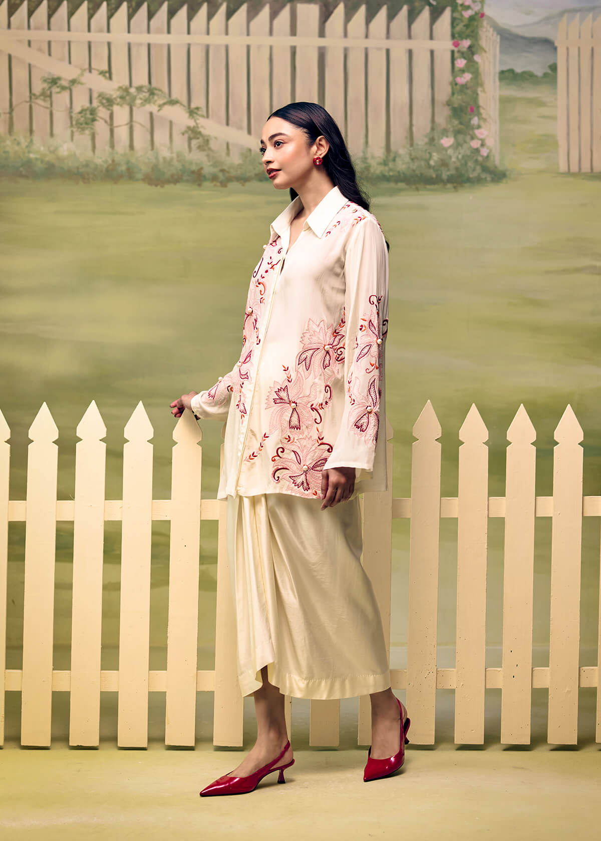 Coral Reverie Flow Sleeve Co-ord Set - Image 8