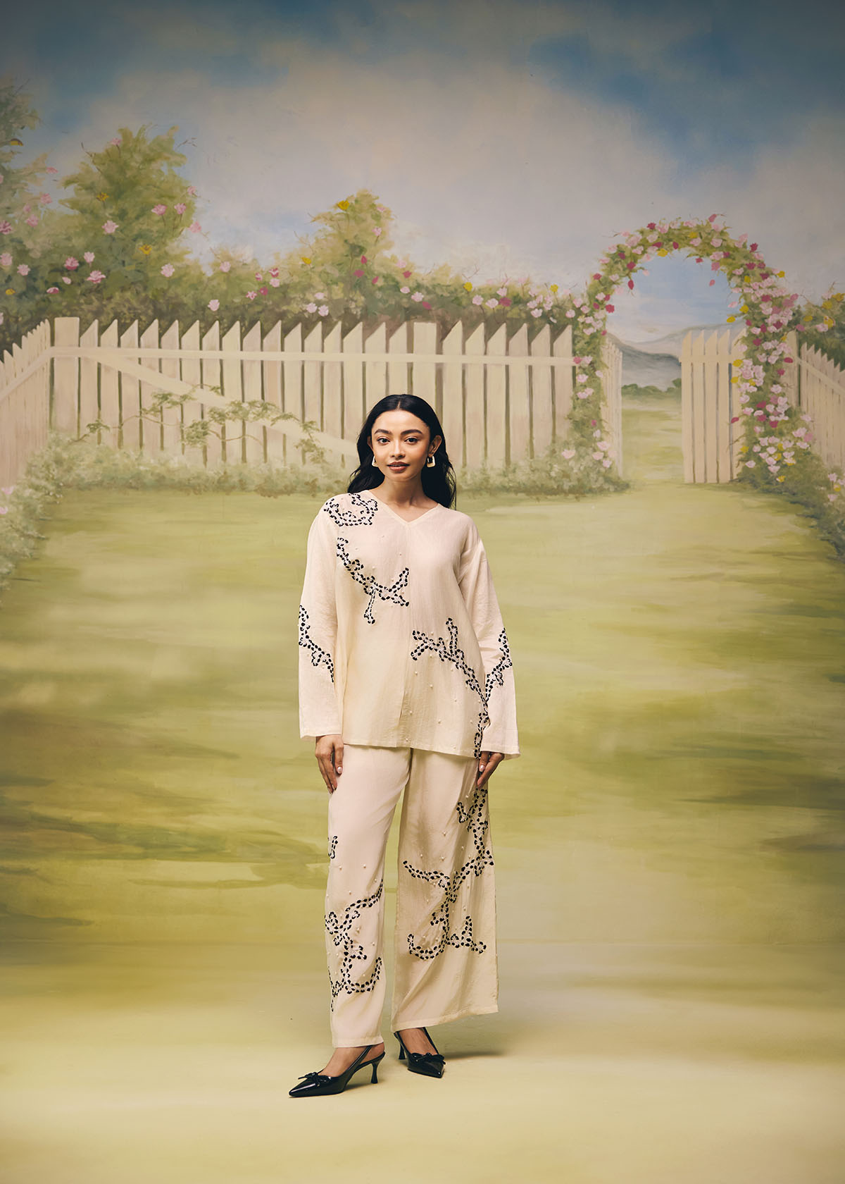 Porcelain Ink Easy Co-ord Set