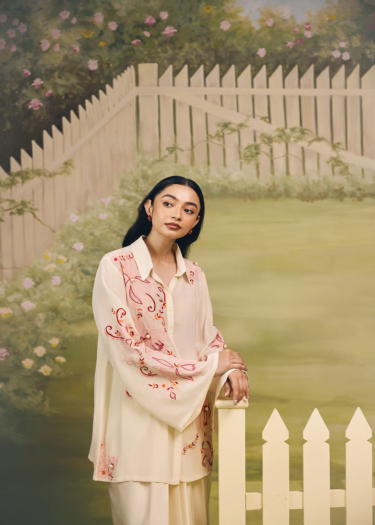 Coral Reverie Flow Sleeve Co-ord Set