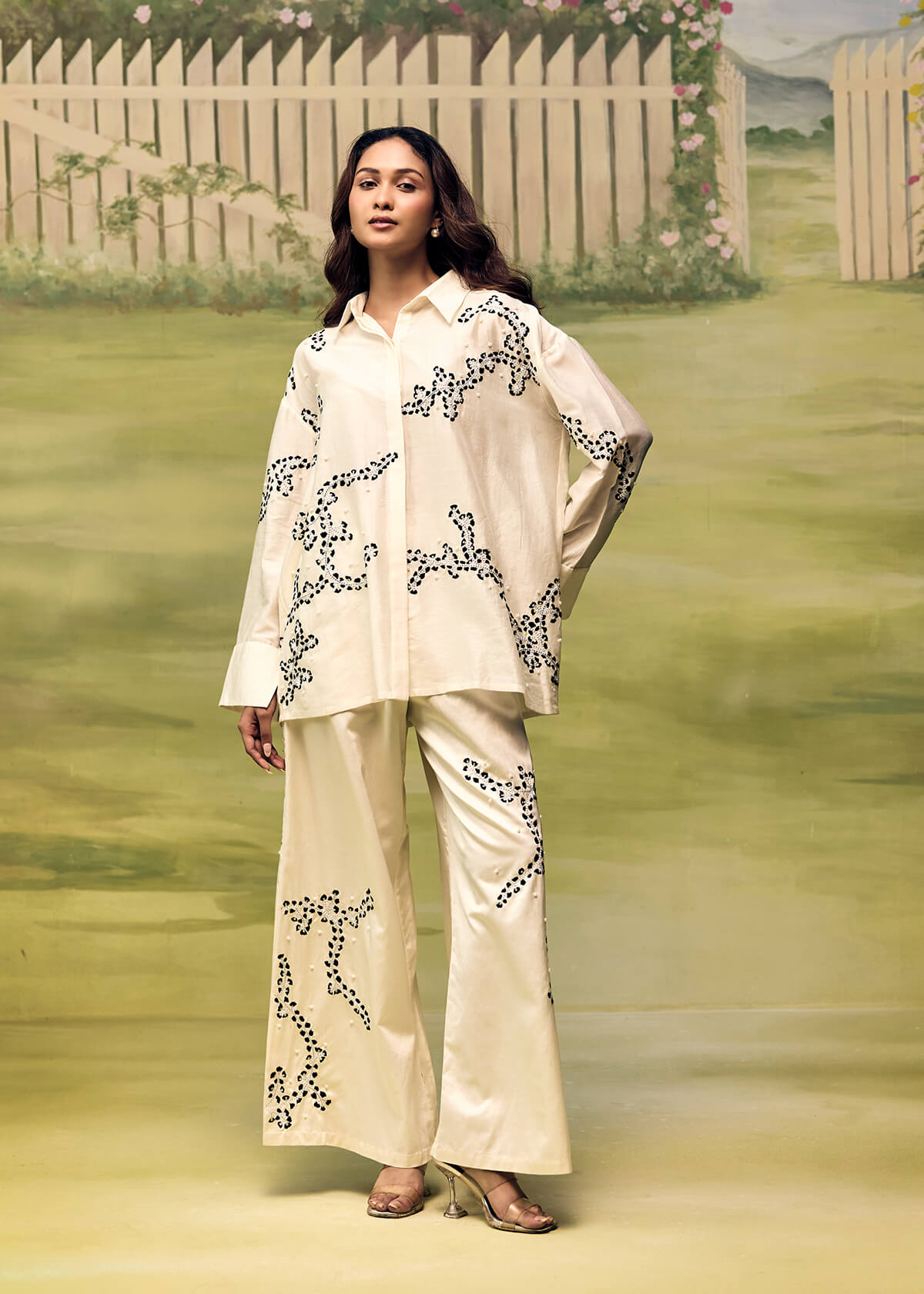 Porcelain Ink Relaxed Co-ord Set