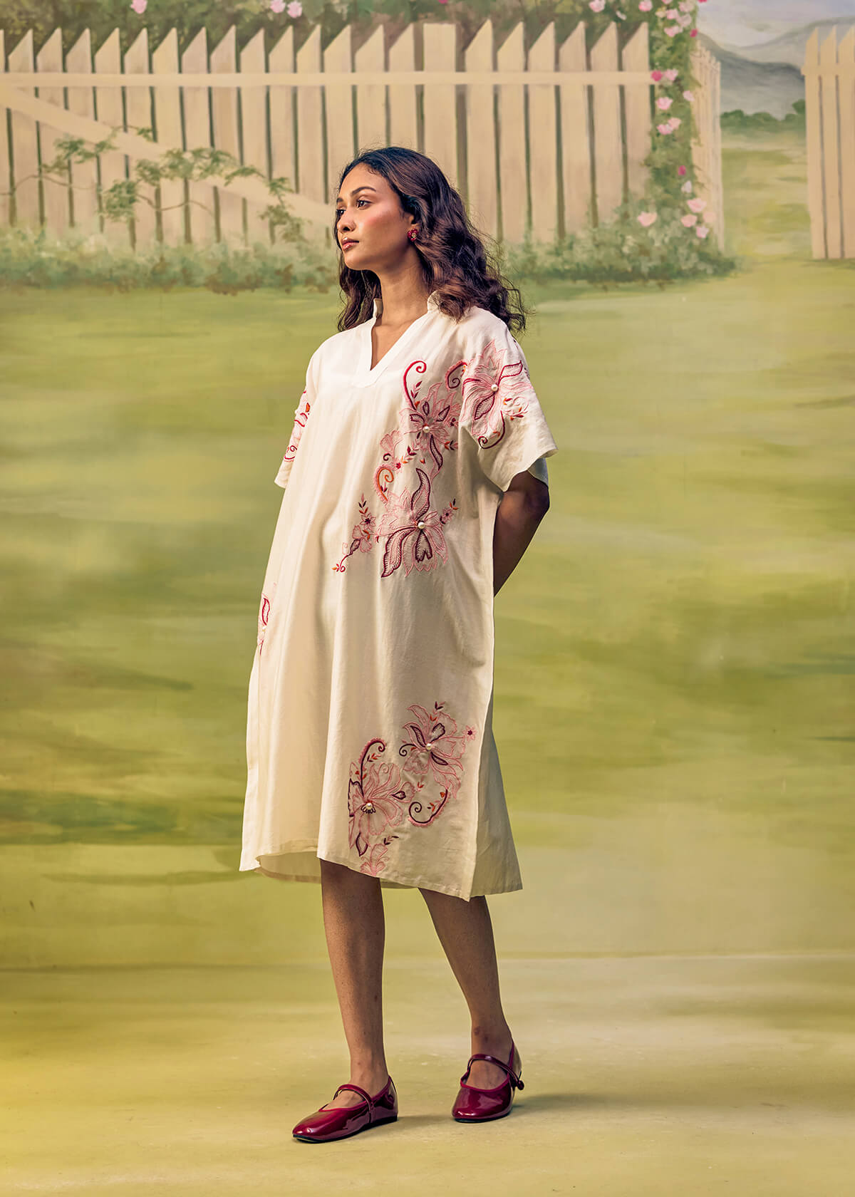 Coral Reverie Flow Dress - Image 8