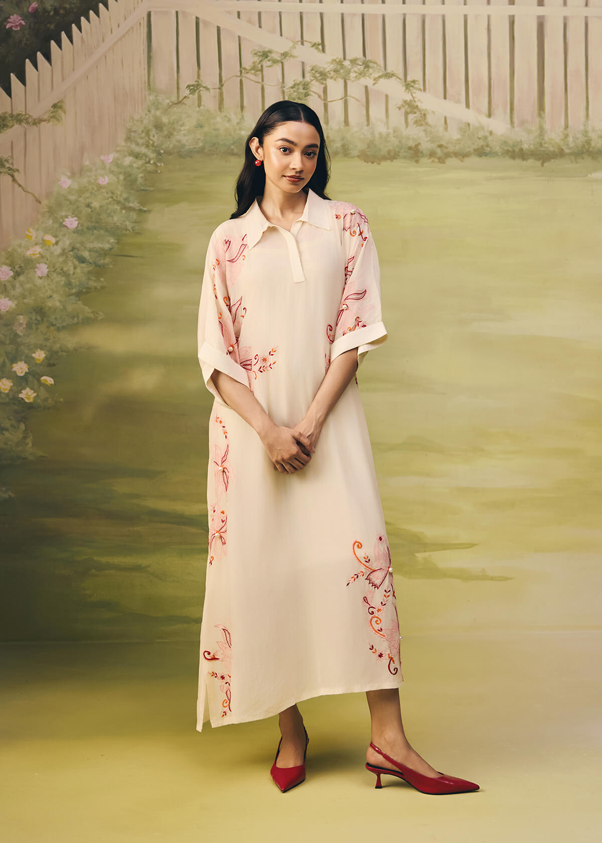 Coral Reverie Longline Dress