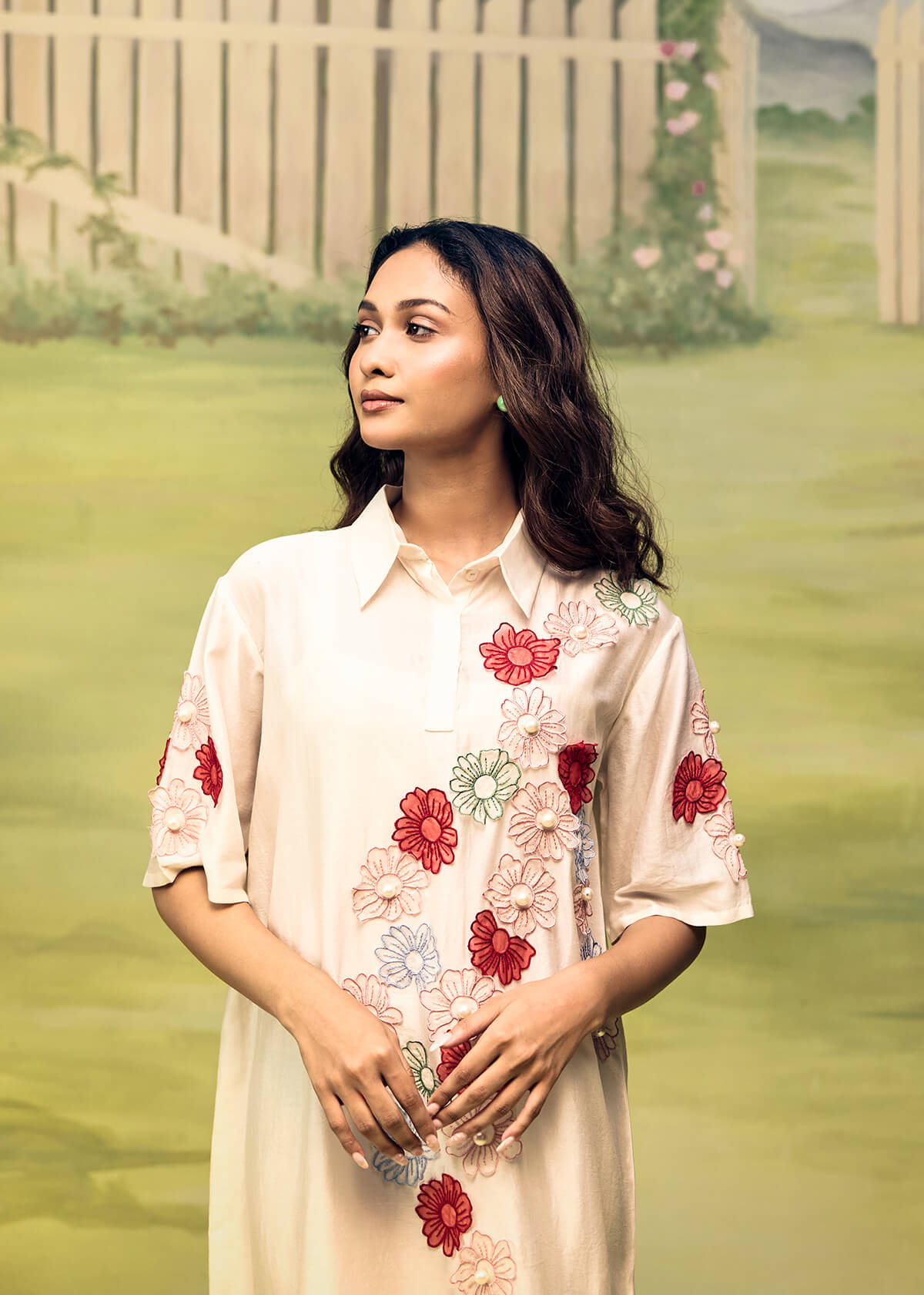 Petal Dust Soft Short Dress - Image 6