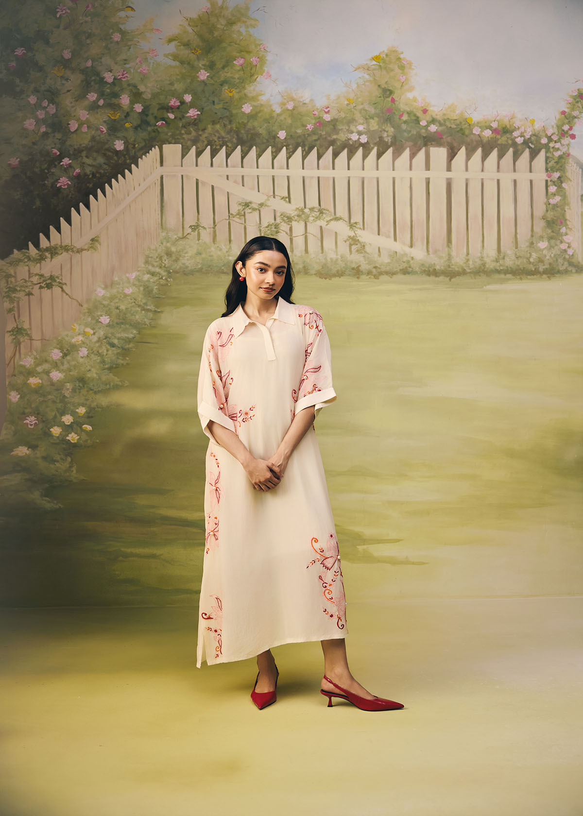 Coral Reverie Longline Dress - Image 2