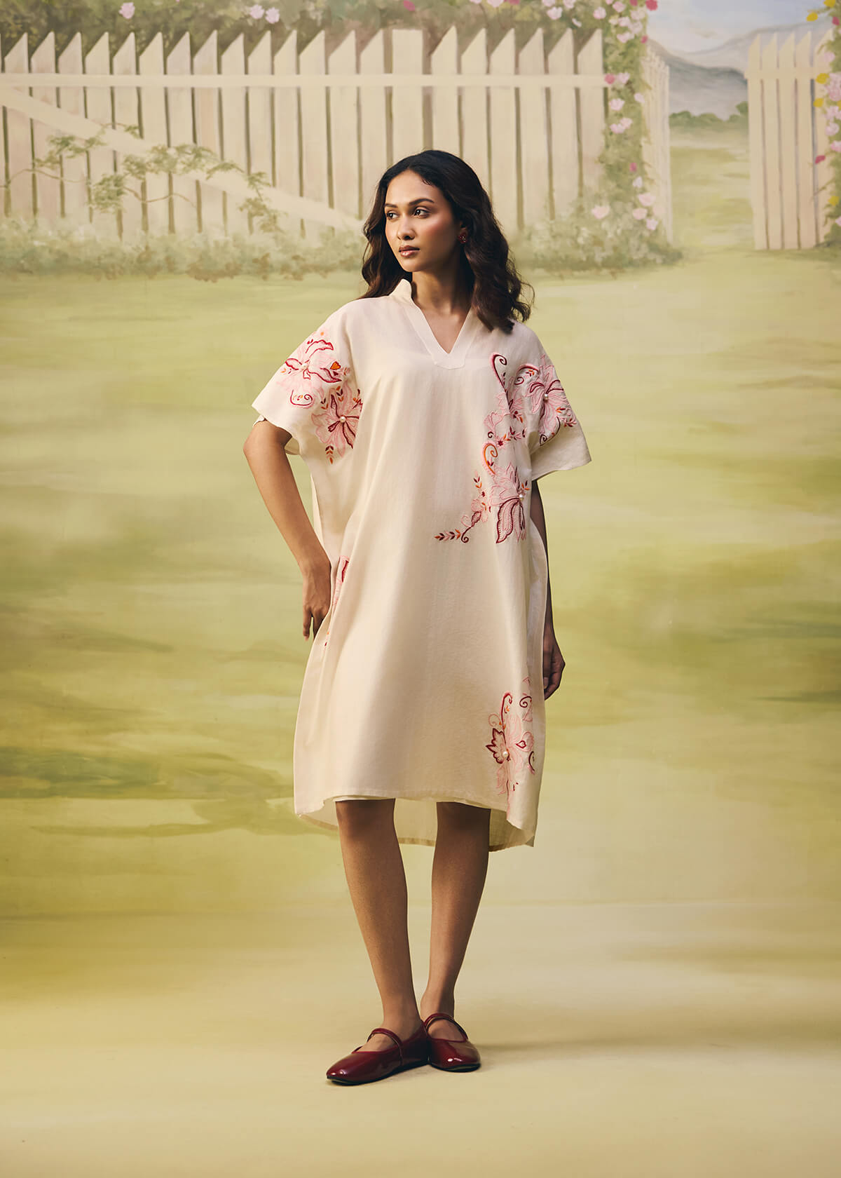 Coral Reverie Flow Dress - Image 7