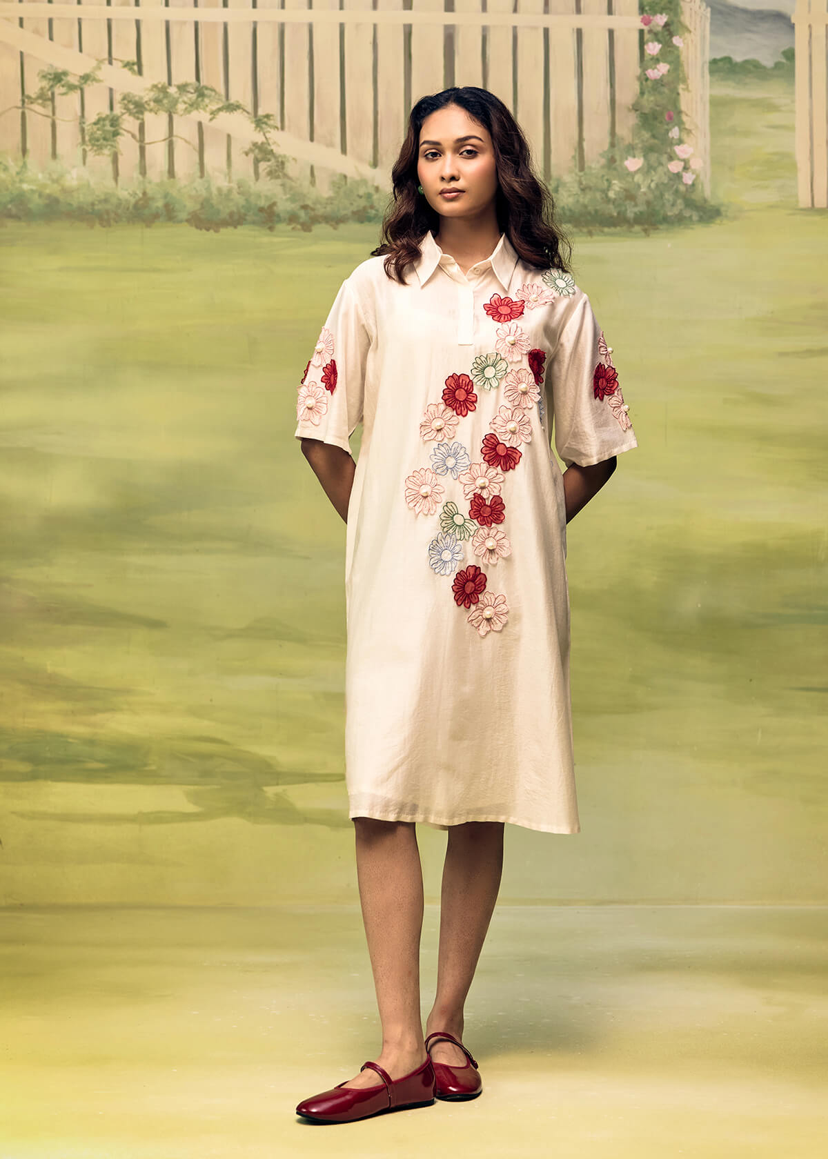 Petal Dust Soft Short Dress
