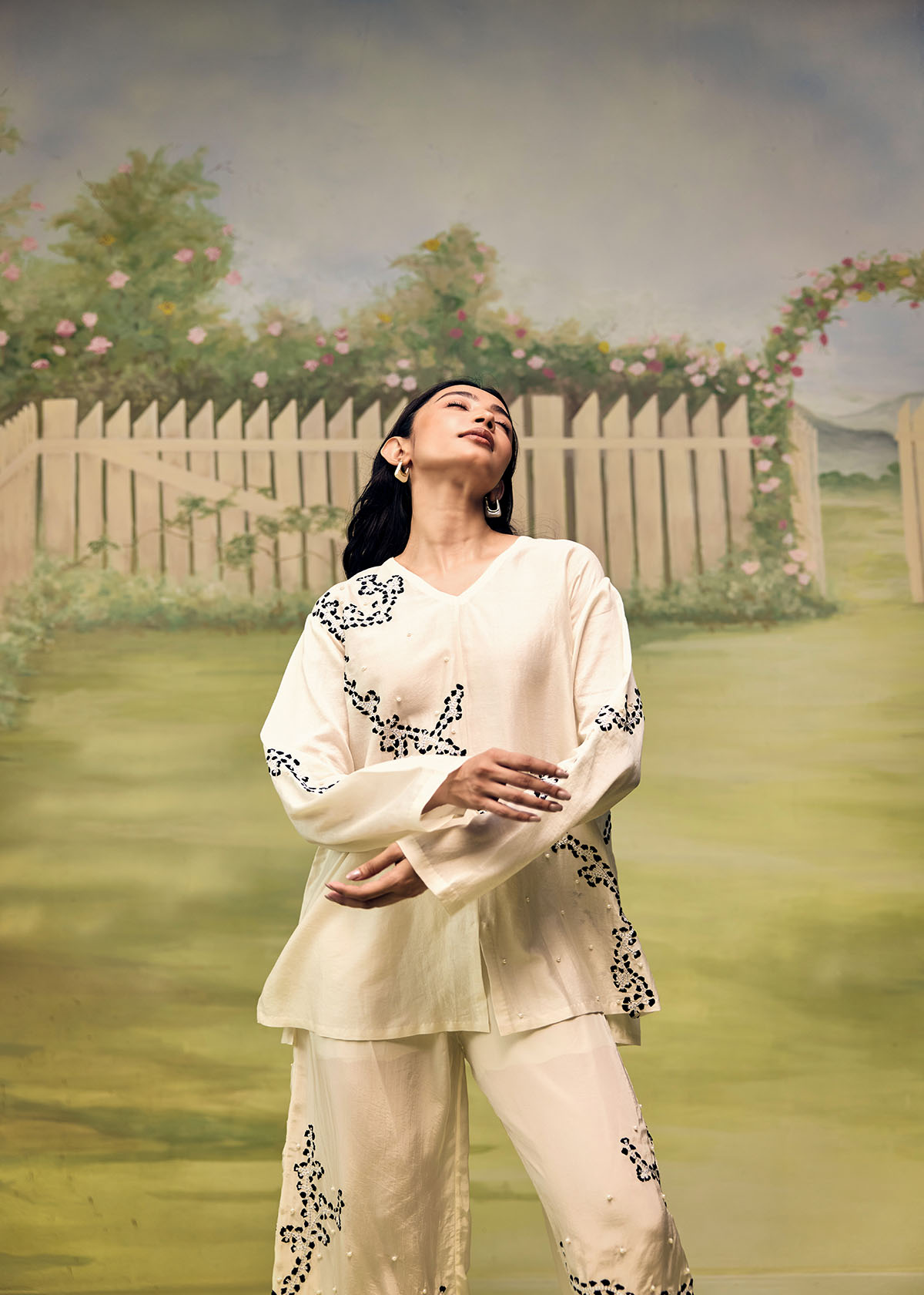 Porcelain Ink Easy Co-ord Set - Image 3