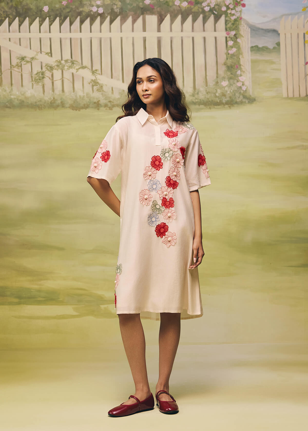 Petal Dust Soft Short Dress - Image 2
