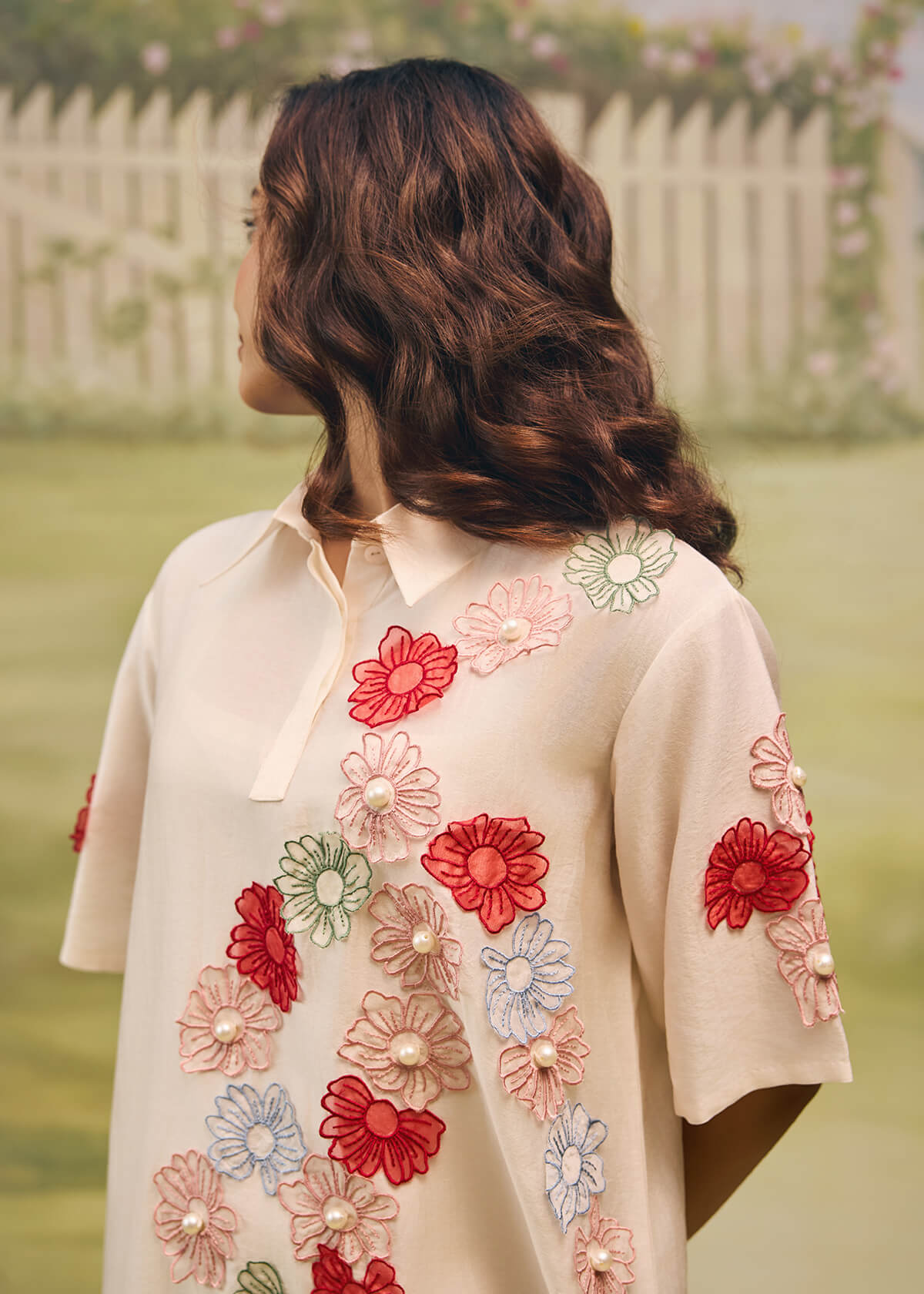 Petal Dust Soft Short Dress - Image 5