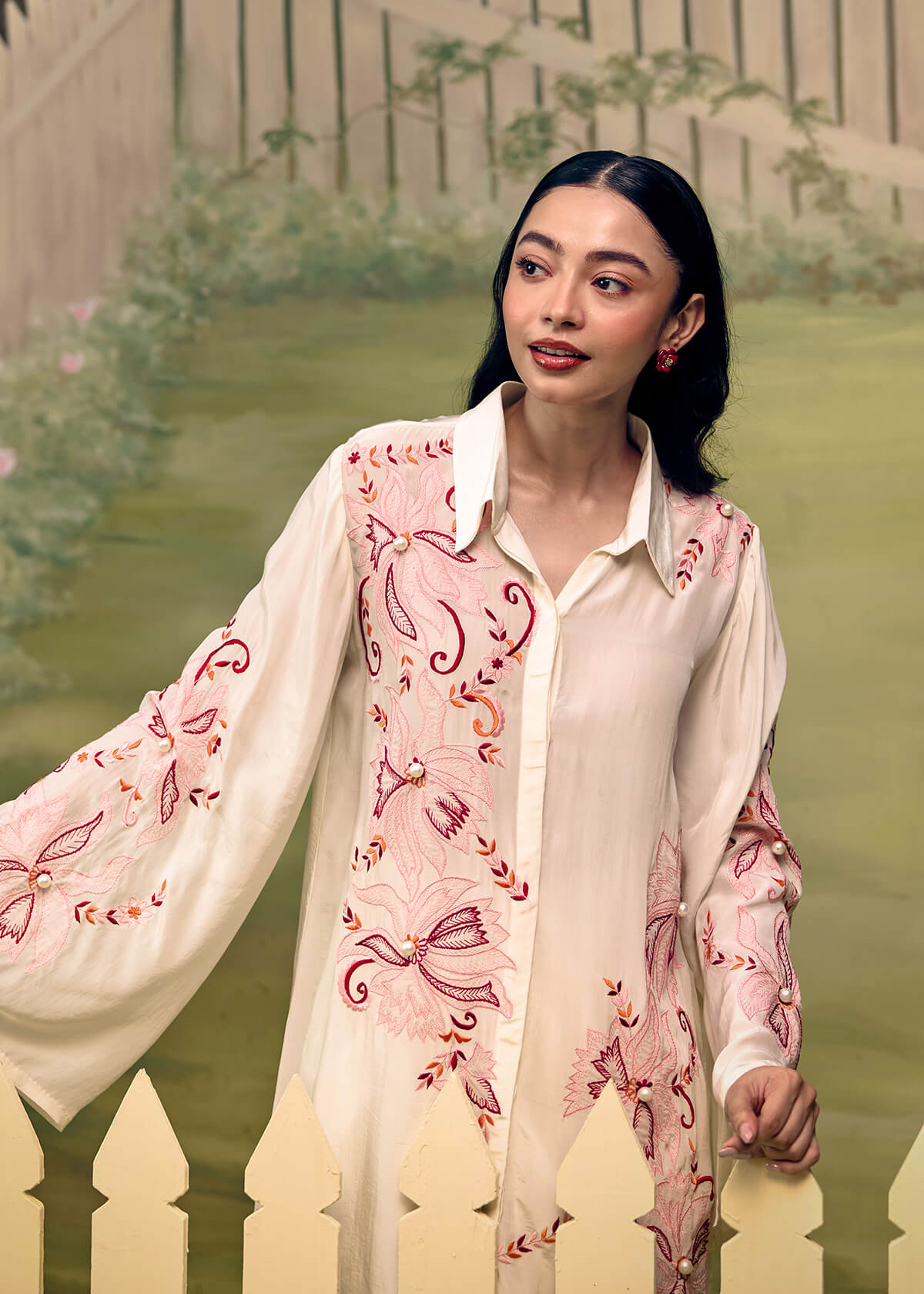 Coral Reverie Flow Sleeve Co-ord Set - Image 5