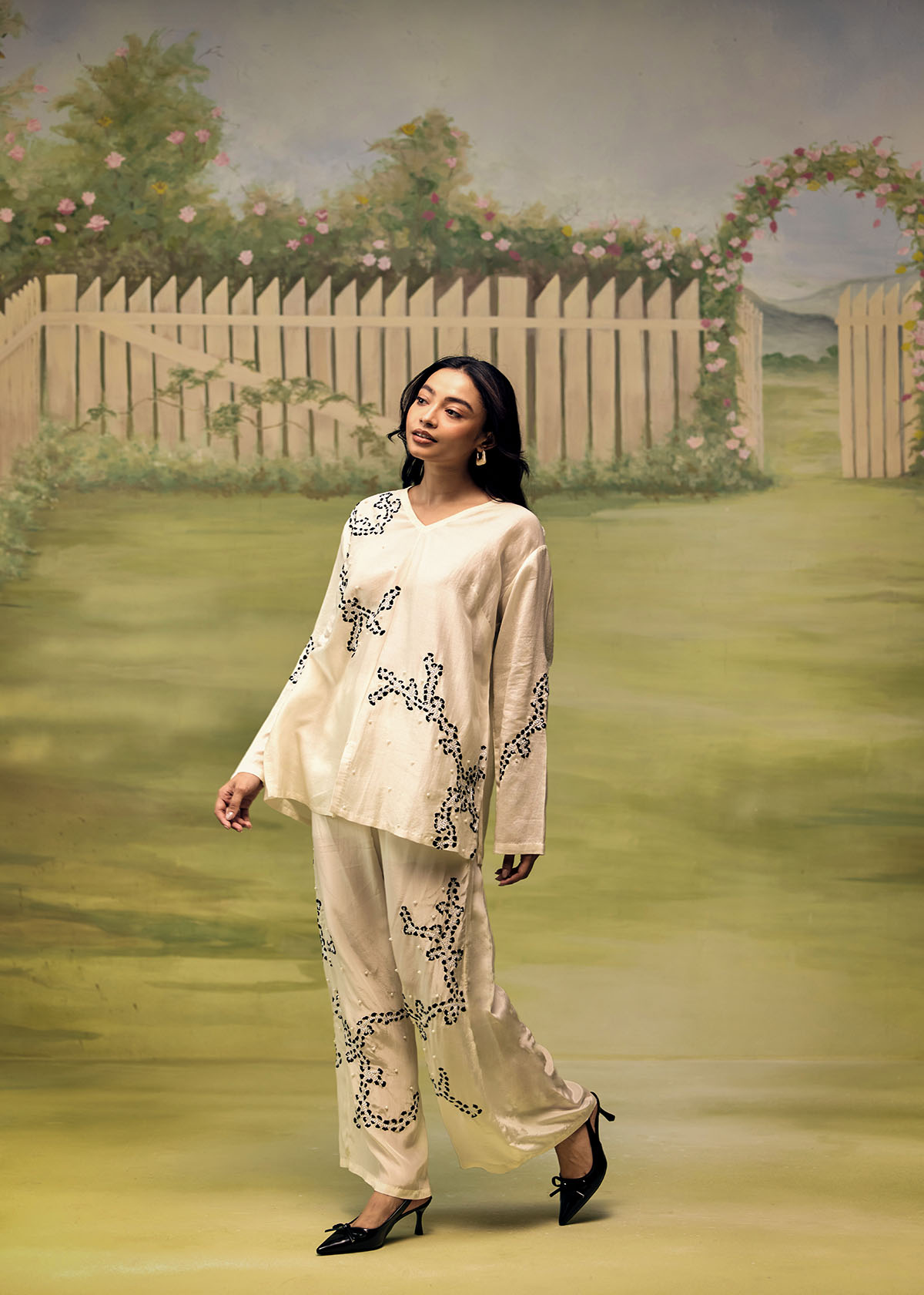 Porcelain Ink Easy Co-ord Set - Image 5