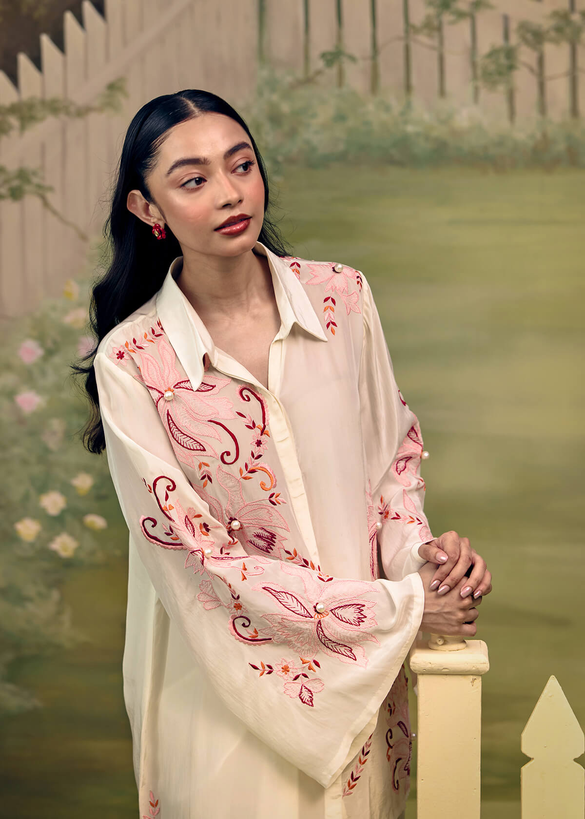 Coral Reverie Flow Sleeve Co-ord Set - Image 4