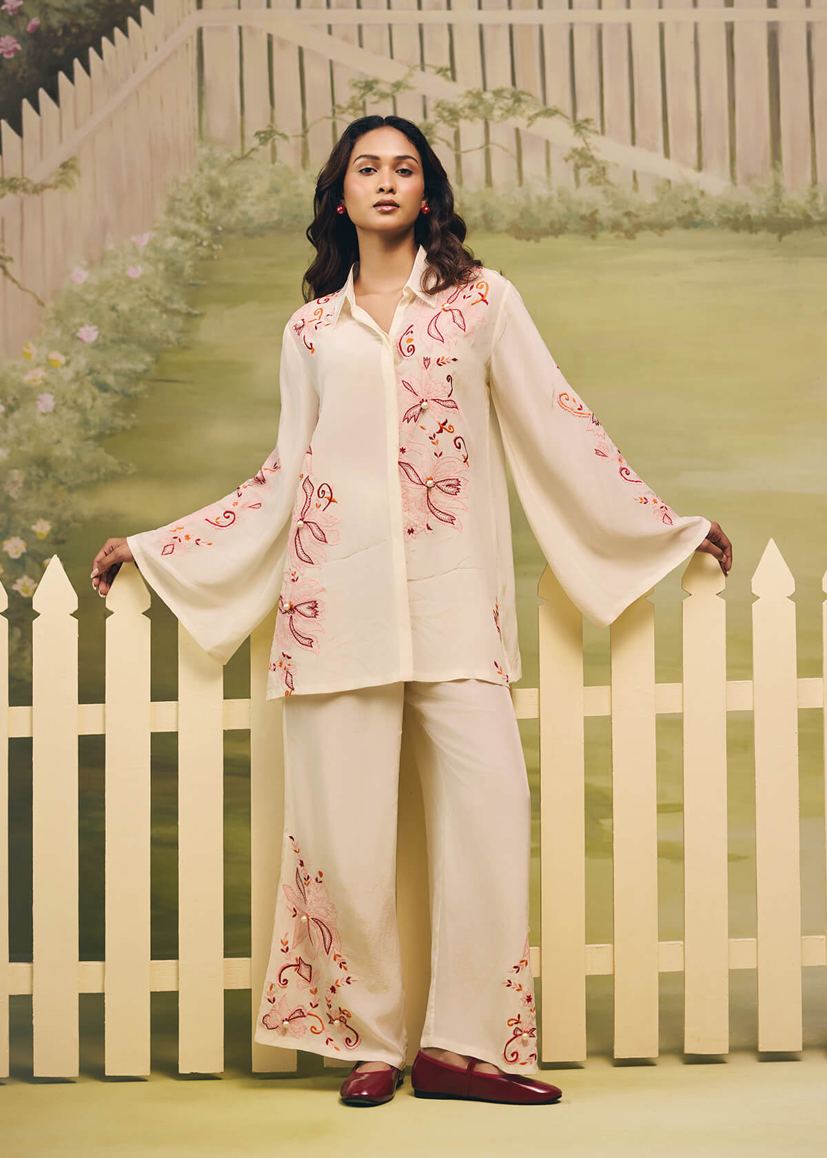 Coral Reverie Flow Sleeve Co-ord Set - Image 2