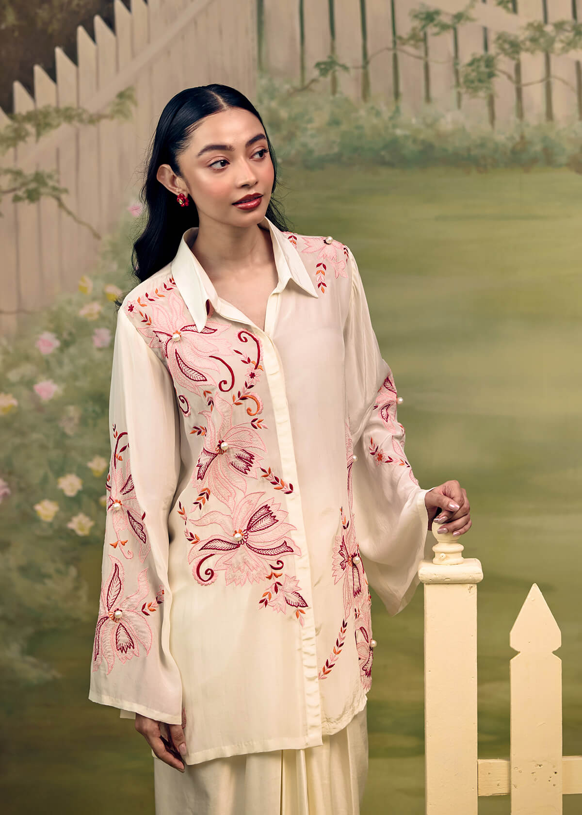 Coral Reverie Flow Sleeve Co-ord Set - Image 3
