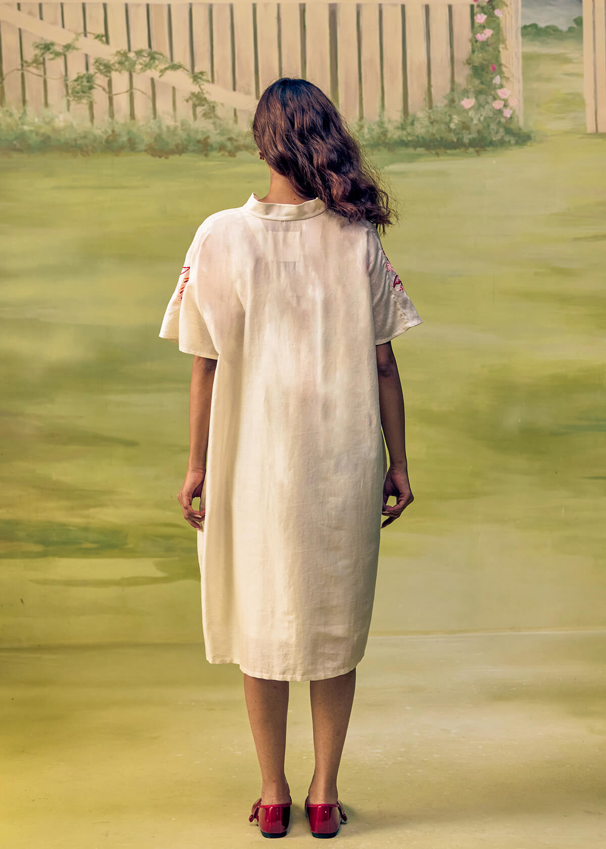 Coral Reverie Flow Dress - Image 3