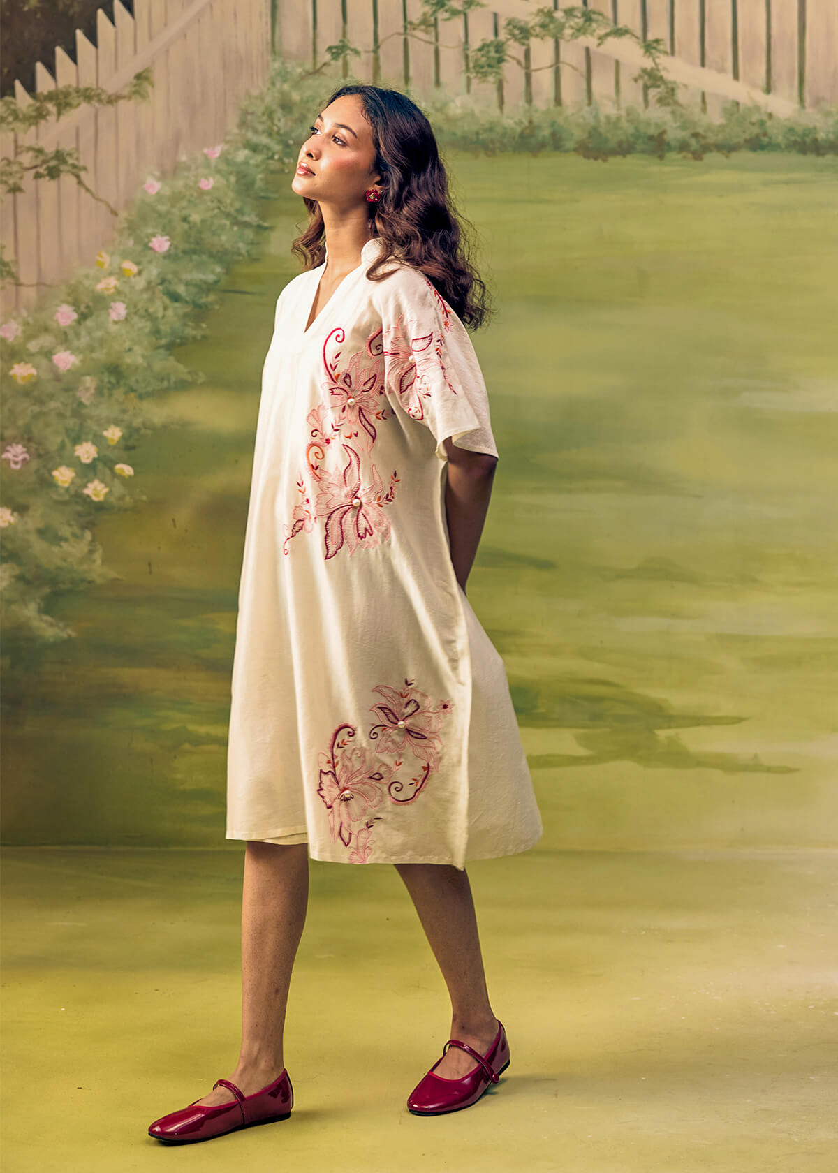 Coral Reverie Flow Dress - Image 2